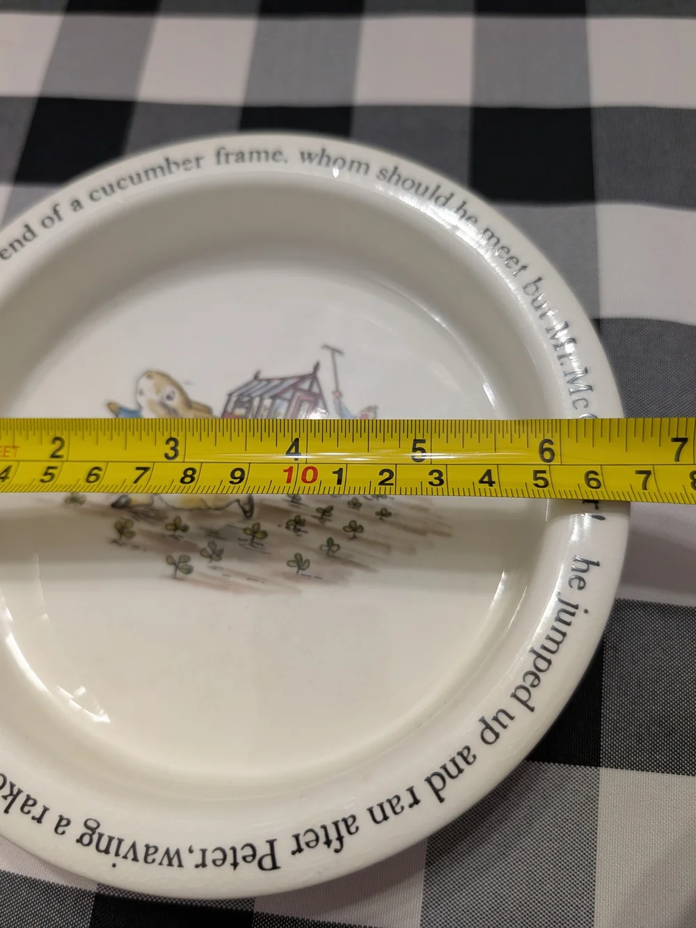 Vtg Wedgwood Peter Rabbit Plate & Bowl Set Beatrix Potter Nurseryware England